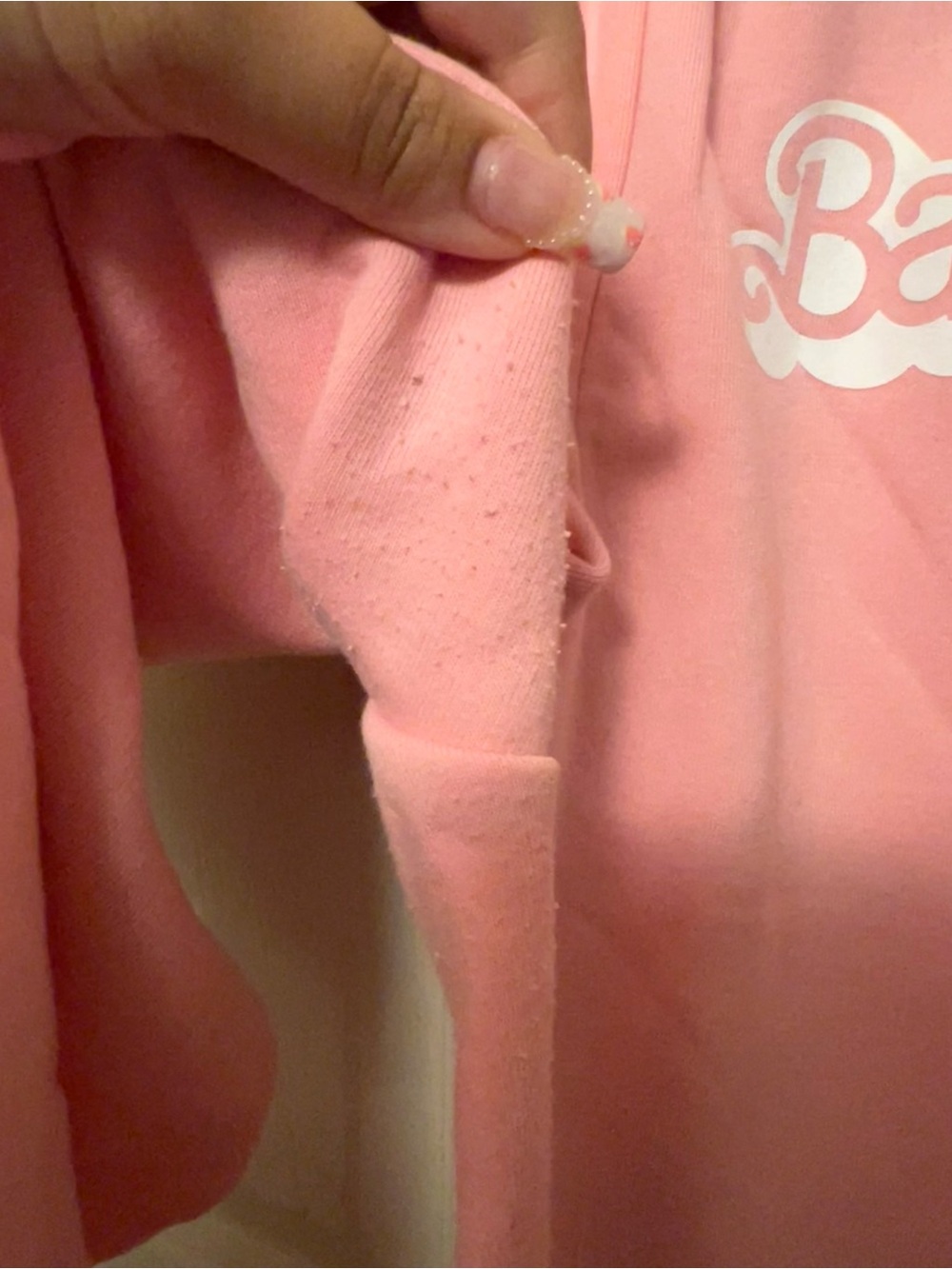 Barbie Light Pink Logo Jogger Sweatpants - Picture 2 of 4